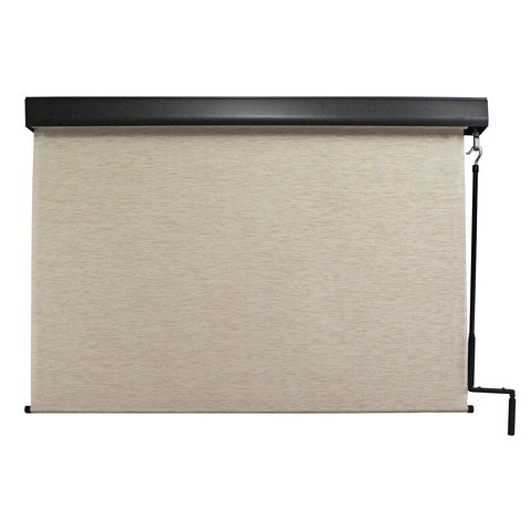 OpenSkies Exterior Crank Sunshade with Valance&#44; Maui - 96 x 96 in.