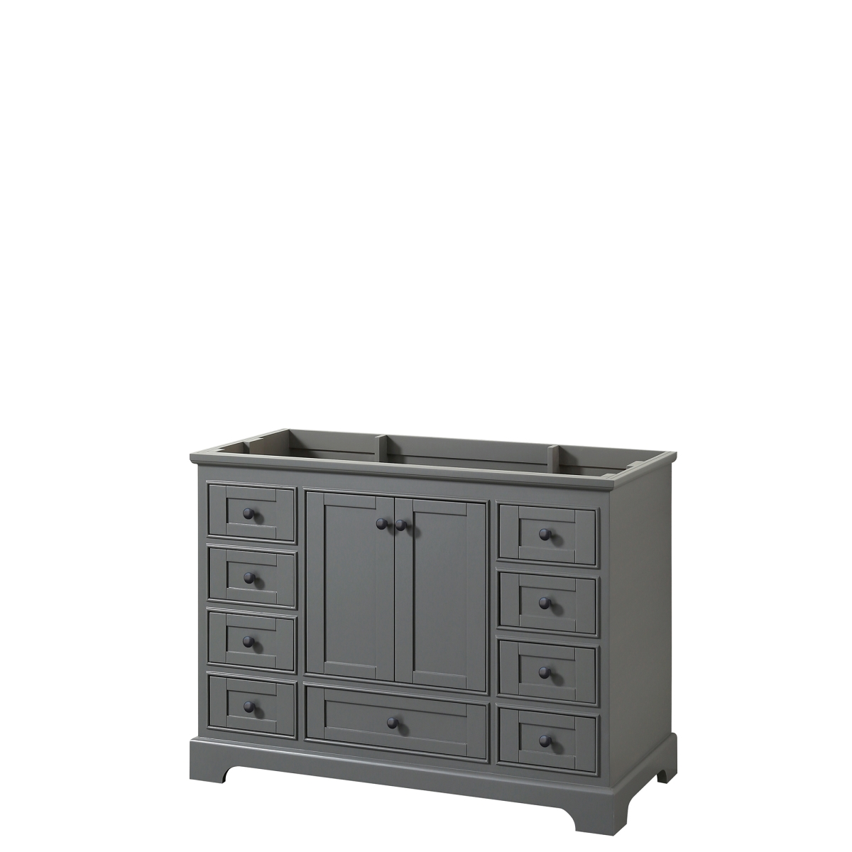 Convenience Concepts 48 in. Deborah Dark Gray Single Bathroom Vanity ...