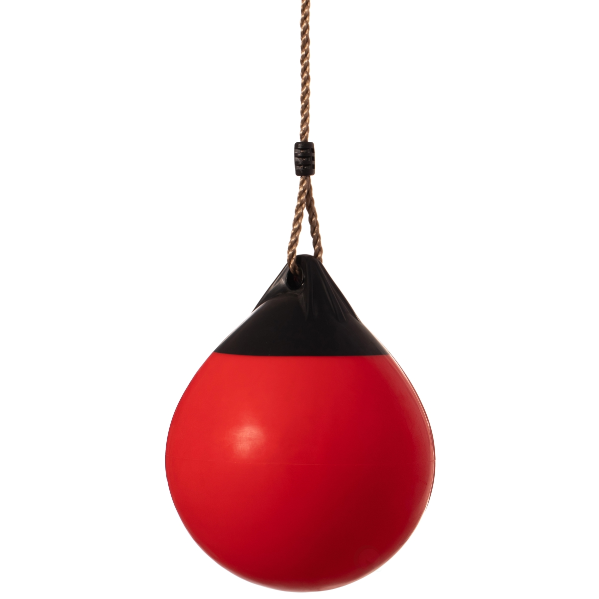 Oasis Red Outdoor Patio Playground Hanging Adjustable Ball Round Swing&#44; Inflatable Heavy Duty Rubber Round Swing Ball&#44; Pump In