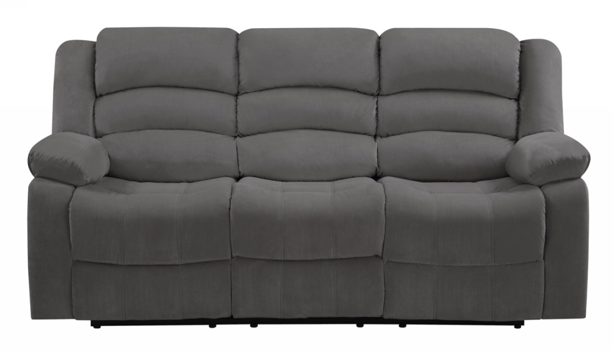 KD Estanteria Contemporary Fabric Sofa&#44; Grey - 40 in.