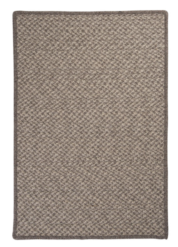 Designs-Done-Right Rug  Natural Wool Houndstooth - Latte 10 in. square Braided Rug