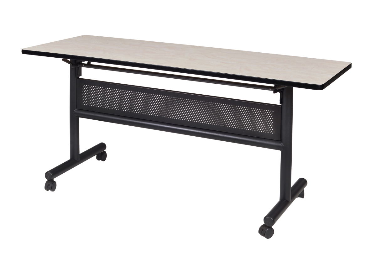 GSI Homestyles 60 in. Kobe Flip Top Mobile Training Table with Modesty&#44; Maple