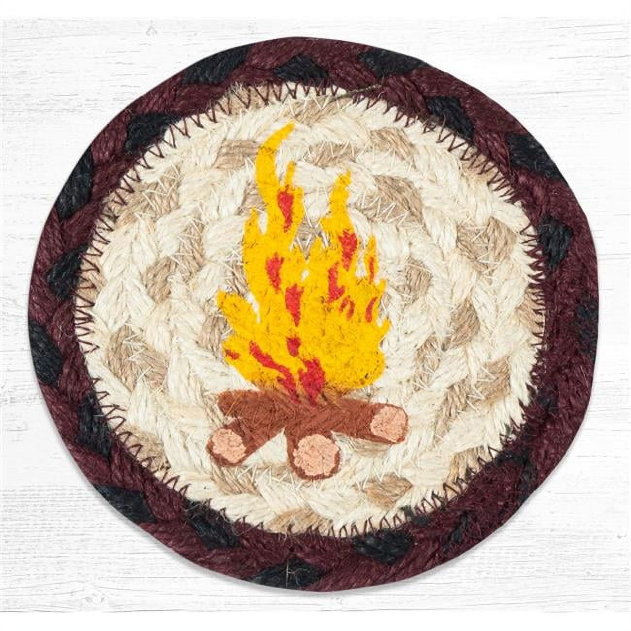 CoolCookware 5 in. IC-395 Campfire Printed Round Coaster