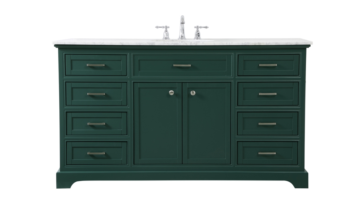 Convenience Concepts 60 in. Single Bathroom Vanity in Green