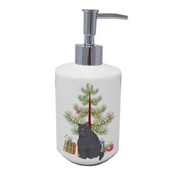 ComfortCreator 7 x 3.5 in. Unisex British Shorthair No.2 Cat Merry Christmas Ceramic Soap Dispenser