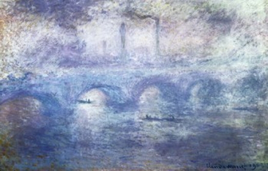 BrainBoosters The Waterloo Bridge Effect of Fog 1903 Claude Monet 1840-1926 French Oil on Canvas State Hermitage Museum St - 18 x 24 in.