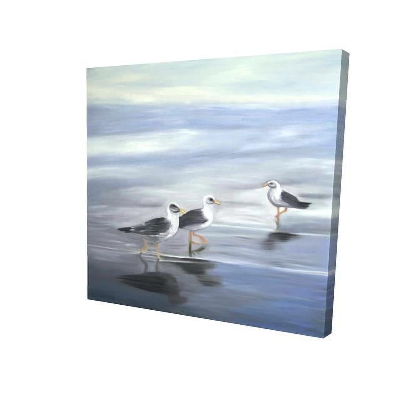 Fondo 32 x 32 in. Three Gulls-Print on Canvas