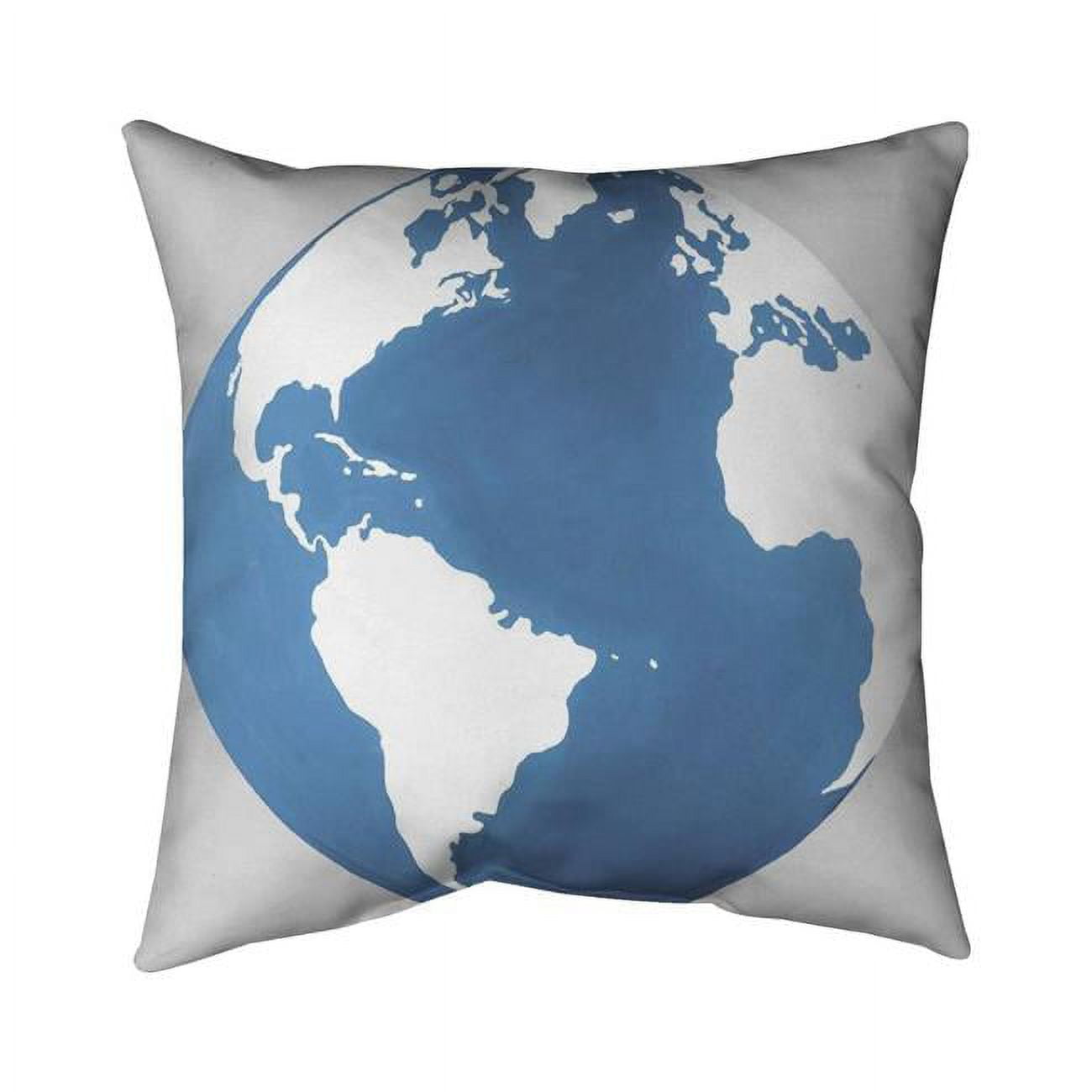 Fondo 18 x 18 in. The Earth-Double Sided Print Indoor Pillow