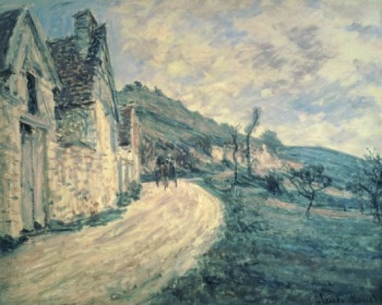 BrainBoosters Rocks in La Falaise Near Giverny 1886 Claude Monet 1840-1926 French Oil on Canvas Poster Print - 18 x 24 in.