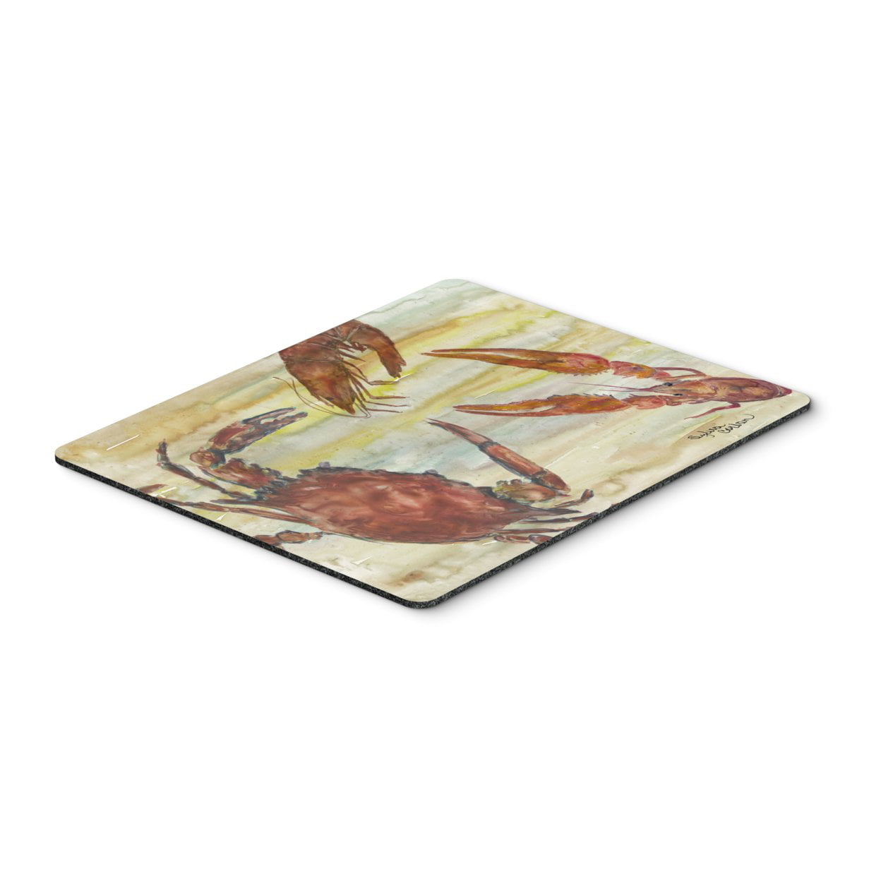 SkilledPower Crab&#44; Shrimp&#44; Oyster Yellow Sky Mouse Pad&#44; Hot Pad or Trivet