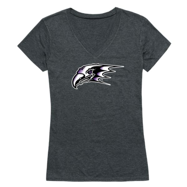 FinalFan Niagara University Purple Eagles Women Cinder T-Shirt&#44; Heather Charcoal - Large