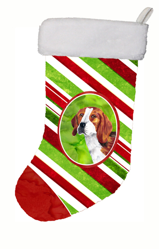 PartyPros 11 x 18 in. Beagle Candy Cane Holiday Christmas Christmas Stocking