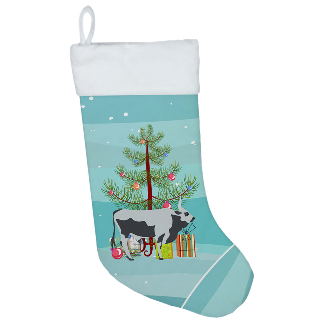 PartyPros Hungarian Grey Steppe Cow Christmas Christmas Stocking