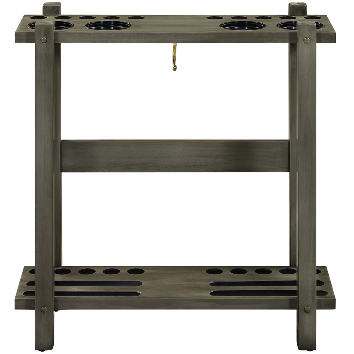 Go-for-Gold 27.5 x 29.5 in Straight Floor Cue Rack&#44; Slate