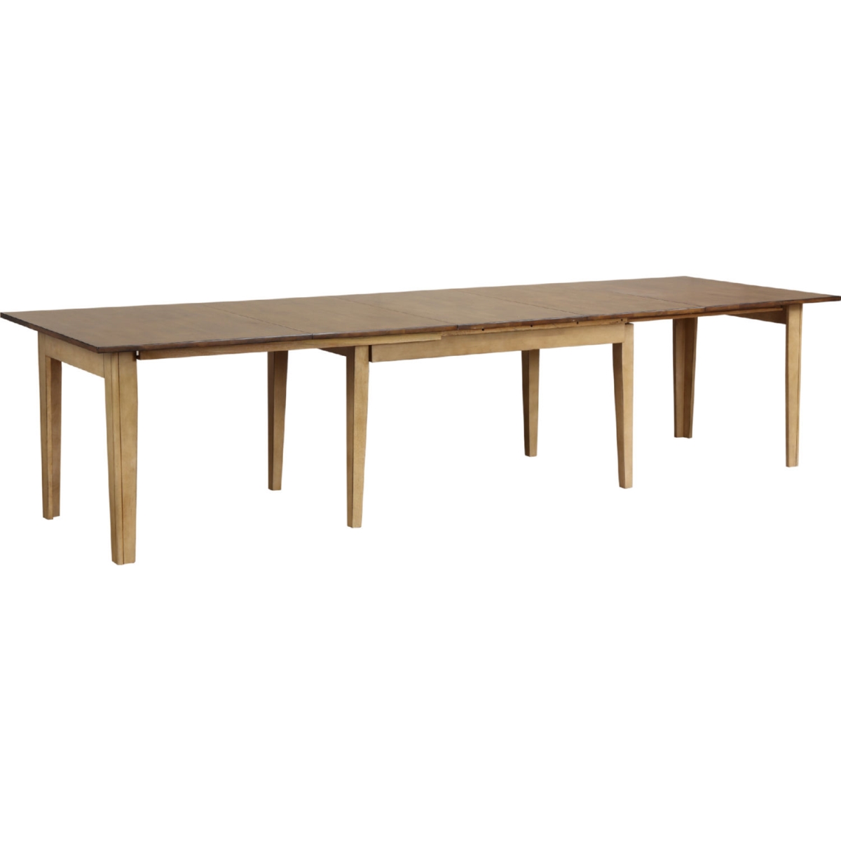 Fine-line 134 in. Brook Rectangular Extendable Dining Table with Seats 12