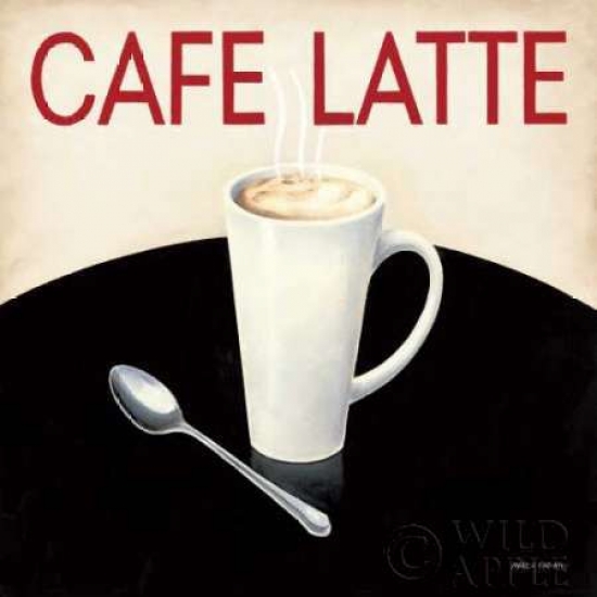 Wild Apple Graphics PDX10657SMALL Cafe Moderne I Poster Print by Marco Fabiano&#44; 12 x 12 - Small