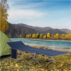 212 Main A20-116BU Outsunny Folding Camping Cots for Adults with Carry Bags&#44; Blue