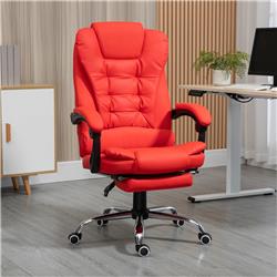 212 Main 921-083V01RD 25.5 x 27.25 x 46-50 in. High Back Ergonomic Executive Office Chair&#44; Red