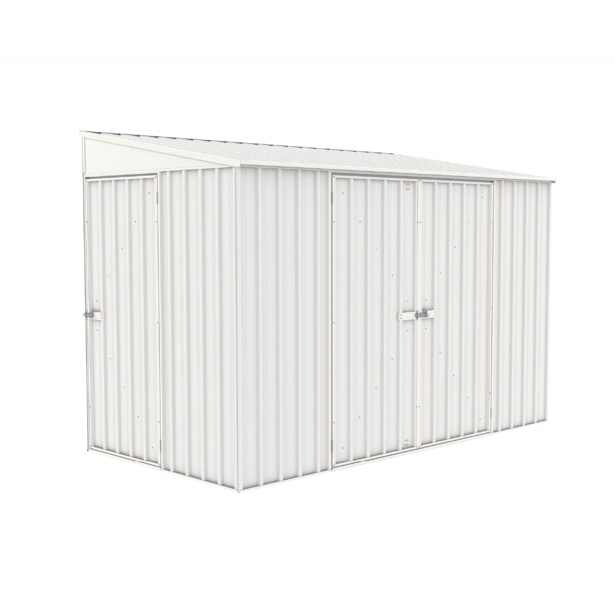 ABSCO AB1101 10 x 5 ft. Lean to Metal Bike Shed&#44; Surfmist