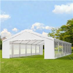 212 Main 84C-020 20 x 40 ft. Outsunny Large Carport Lightweight Durable&#44; White