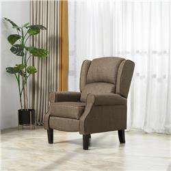 212 Main 700-028V81BN HomCom Wingback Heated Massage Recliner Chair for Living Room&#44; Brown
