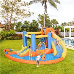 212 Main 342-023 Outsunny 5-in-1 Kids Inflatable Bounce House Jumping Castle with Water Pool