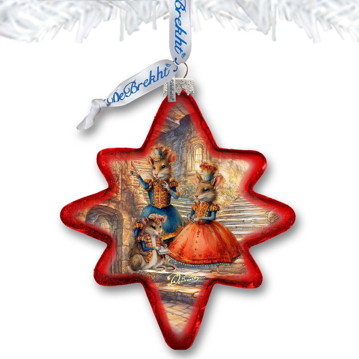 Designocracy 755049 4 x 3 in. Nutcracker Ballet Scene Star Glass