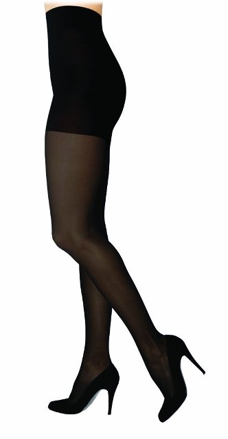 sigvaris Soft Opaque 842PLLW99 20-30 mmHg Womens Closed Toe Panty- Black- Large-Long