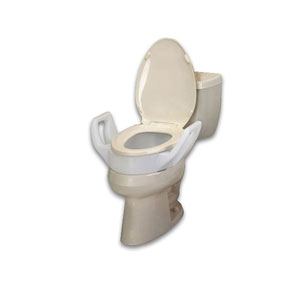 SP Ableware Maddak Bath Safe Elevated Toilet Seat With Elongated Arms