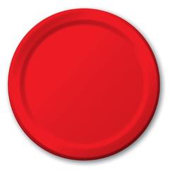 Touch of Color 753548B 7 In. Classic Red Lunch Plates - Case of 900