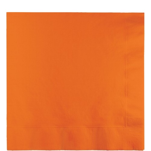 HOFFMASTER Group 139352135 2-Ply Lunch Napkins&#44; Orange - 50 per Case - Case of 12
