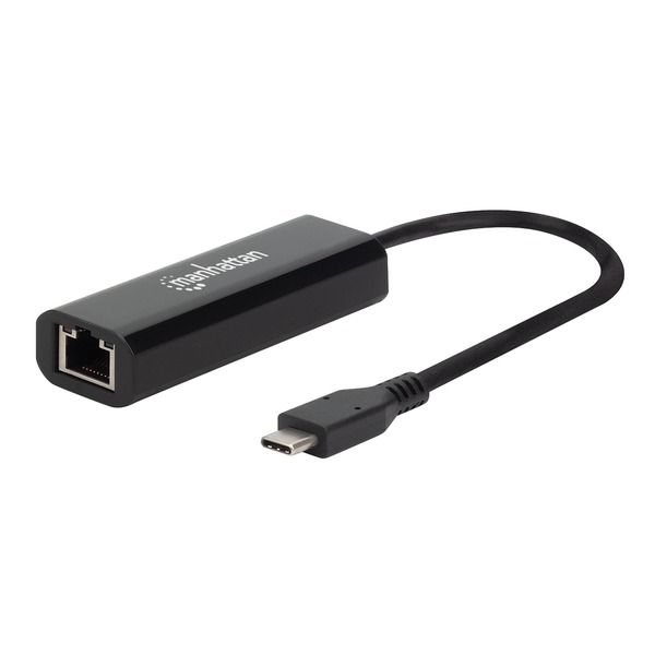 Manhattan Group Manhattan RA53591 USB-C to 2.5GBASE-T Ethernet Adapter&#44; Black