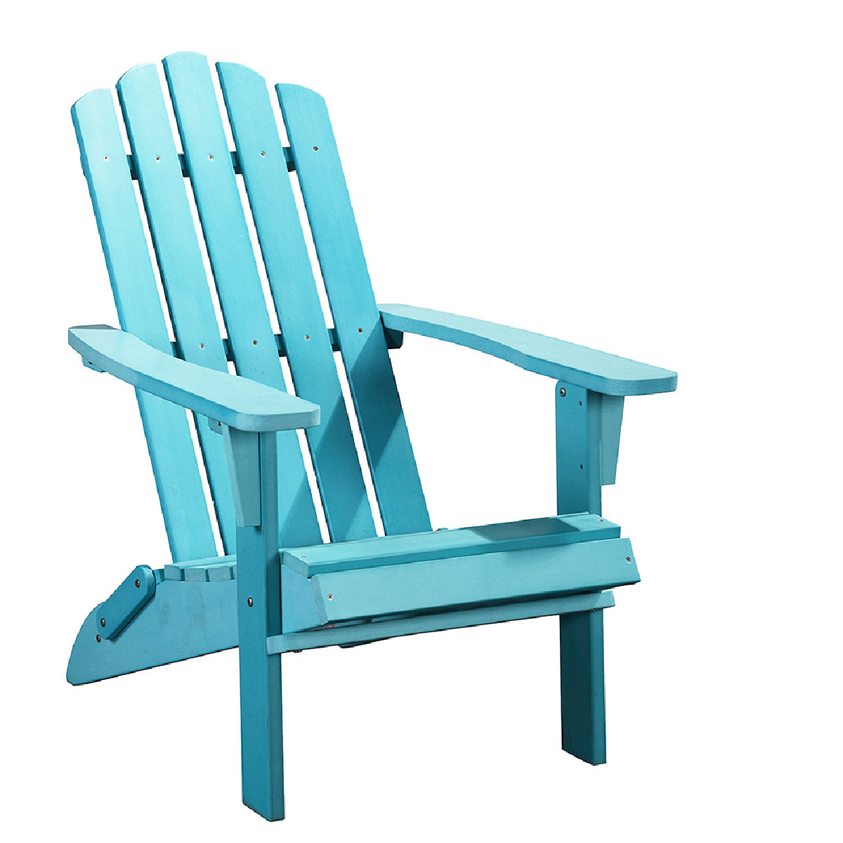 HomeRoots 483884 29 in. Heavy Duty Plastic Adirondack Chair Blue