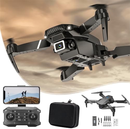 UNO1RC MC33161 Dual 1080P HD FPV Camera Drone with Remote Control Altitude Hold Headless Mode&#44; Start Speed Adjustment & Toys Gifts
