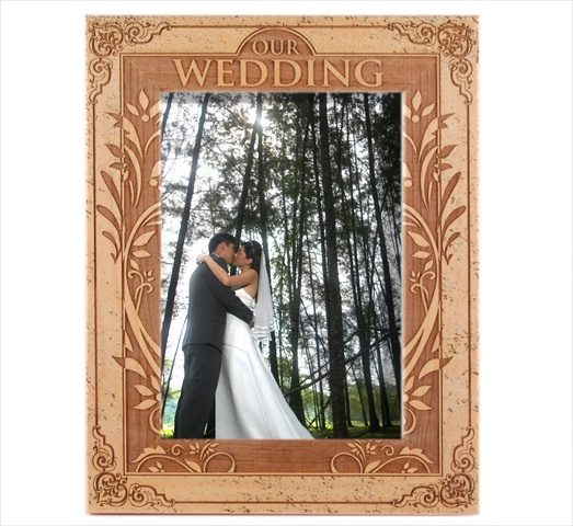 GiftWorksPlus  Giftworks Plus WED0094 Our Summer Wedding- Alder Wood Frame- 8 x 10 In