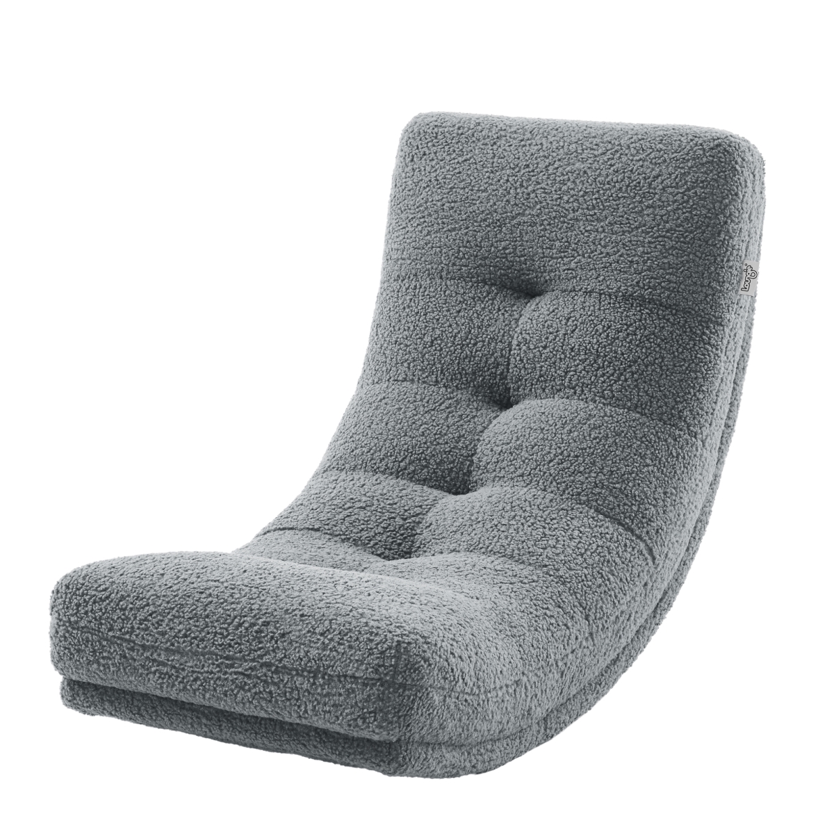 Posh Living RCW555-26GR-UE Allana Sherpa Rocking Chair with Upholstered - Tufted for Unisex&#44; Grey