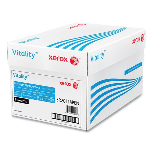 Xerox XER1001 8.5 x 11 in. Vitality Premium Multipurpose Print Paper - 8 Reams Per Case