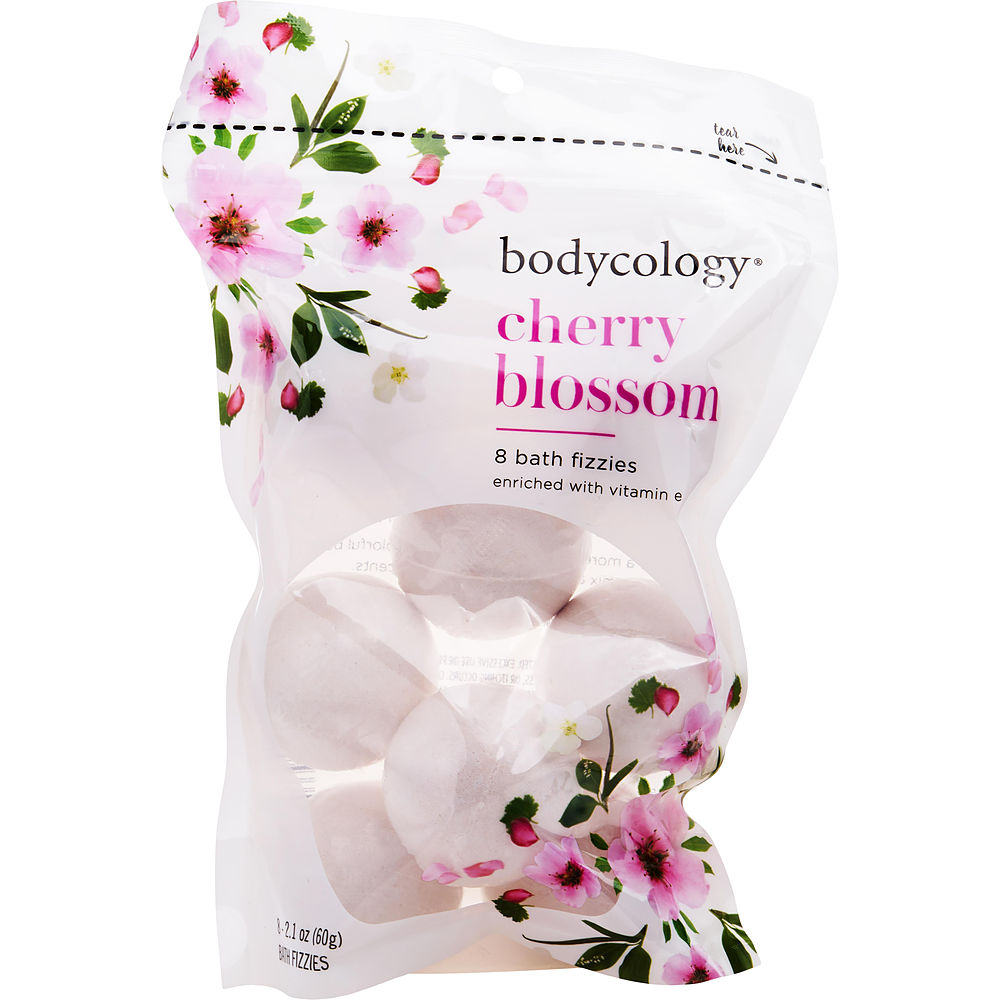 Bodycology 465583 2.1 oz Cherry Blossom Bath Fizzies&#44; 8 Count