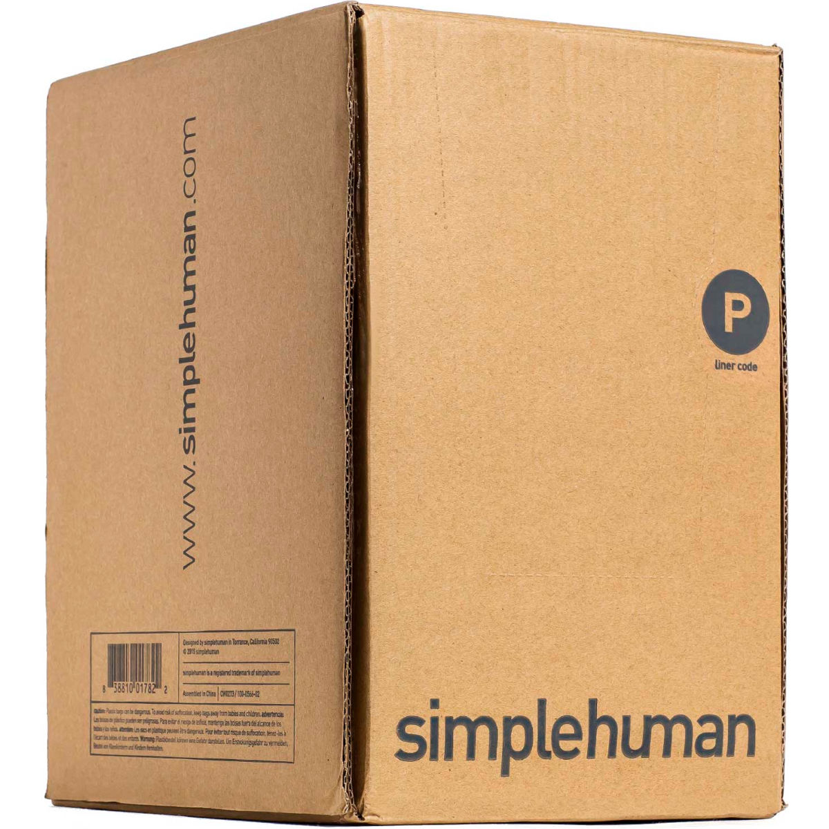 simplehuman 261529 16 gal&#44; 1.18 mil Code P Trash Can Liner - White - 23.6 x 31.5 in. - Pack of 200
