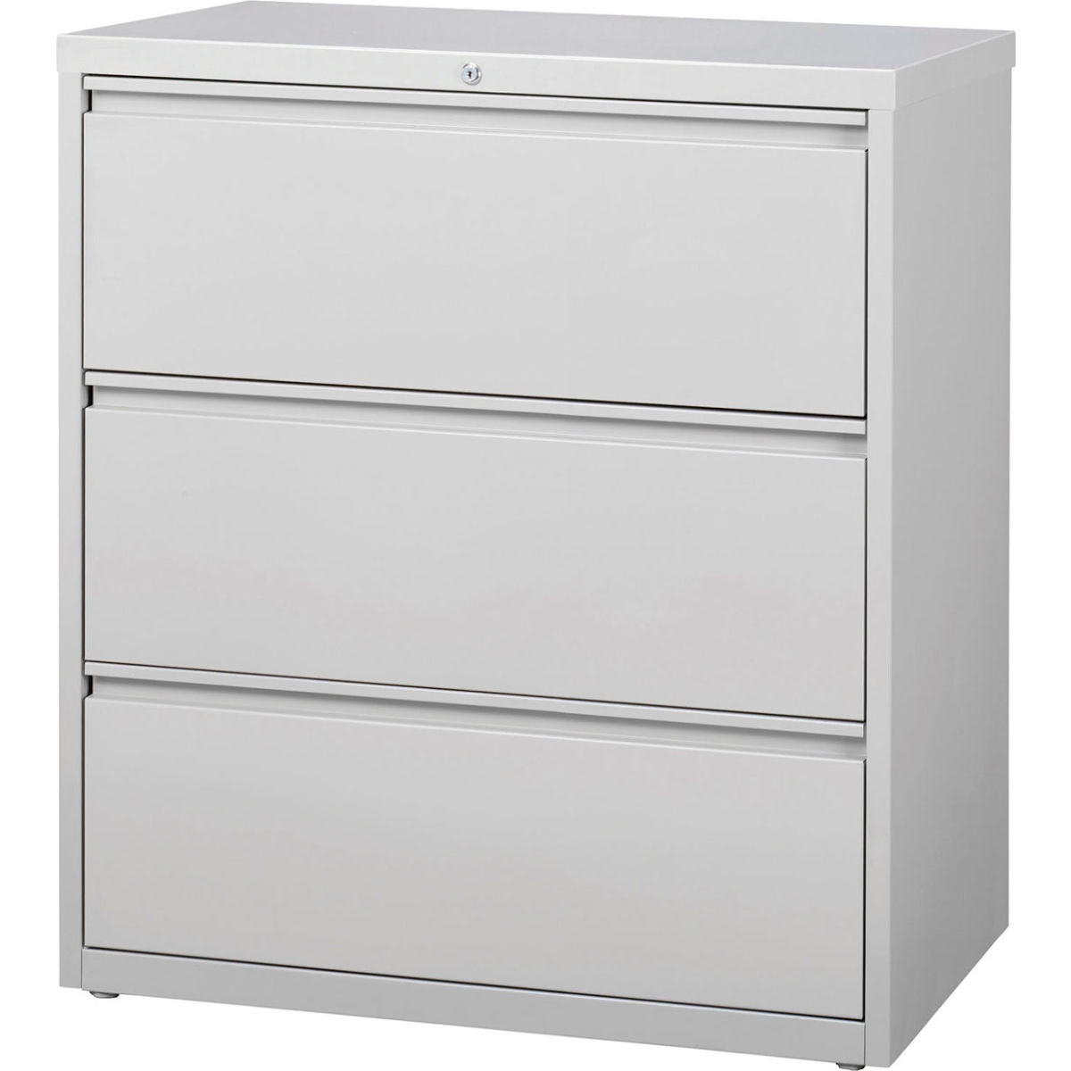 Hirsh Industries B691007 36 in. HL10000 Series Lateral File with 3-Drawer - Light Gray