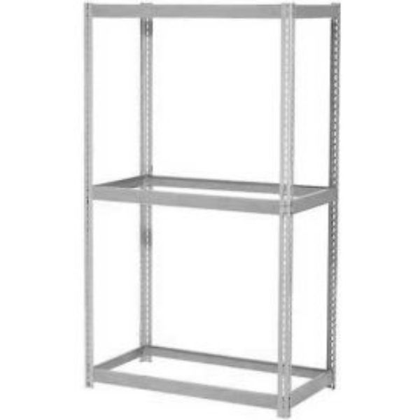 GLOBAL INDUSTRIES Global Industrial B2296895 84 x 96 x 36 in. Expandable 3 Levels Starter Rack without Deck&#44; Gray