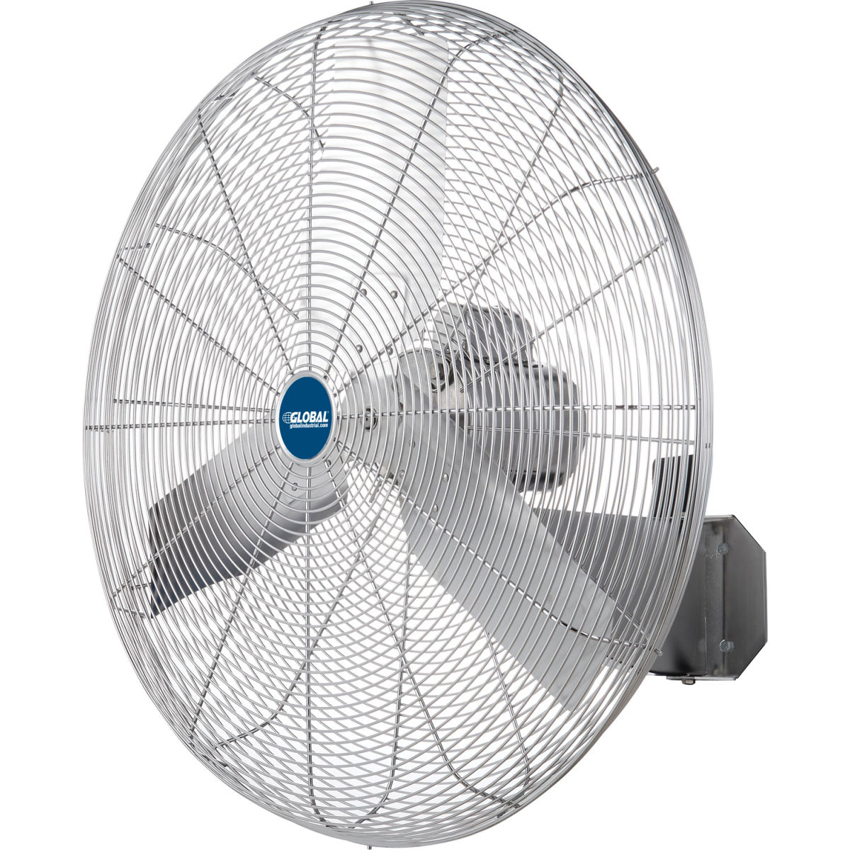 GLOBAL INDUSTRIES Global Industrial 293019 30 in. 9600 CFM&#44; 0.33 HP Washdown Rated Stainless Steel Wall Mounted Fan