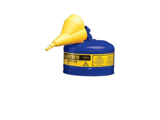 Justrite Mfg Justrite 7125310 2.5G-9.5L Safe Can Blue With Funnel