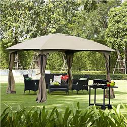 Total Tactic OP3600 11.5 ft. Patio Gazebo Tent Wedding Party Awning Mosquito Netting Canopy