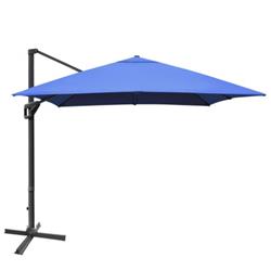 Total Tactic NP10192NY 10 x 13 ft. Rectangular Cantilever Umbrella with 360 deg Rotation Function, Navy