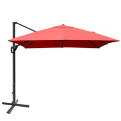 Total Tactic NP10192OR 10 x 13 ft. Rectangular Cantilever Umbrella with 360 deg Rotation Function, Orange