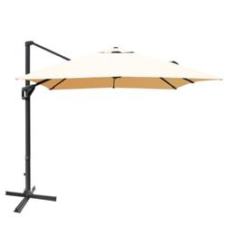 Total Tactic NP10192BE 10 x 13 ft. Rectangular Cantilever Umbrella with 360 deg Rotation Function, Beige