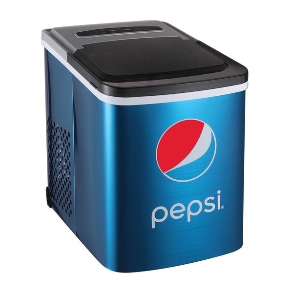 Pepsi ICE147PEP 26 lbs 120W Portable Compact Ice Maker with Built-In Bottle Opener&#44; Blue