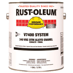 Rust-Oleum 647-245483 V7400 System 340 VOC DTM Alkyd Enamel&#44; Semi-Gloss White
