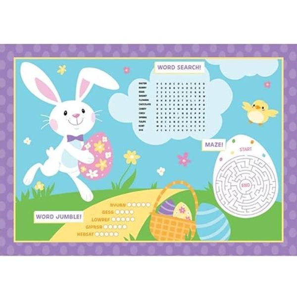 Access 356175 10 x 14.25 in. Easter Activity Placemats&#44; Multi Color